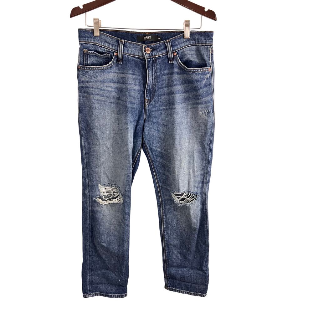 Hudson Jessi Relaxed Cropped Boyfriend Jeans Women Size 28